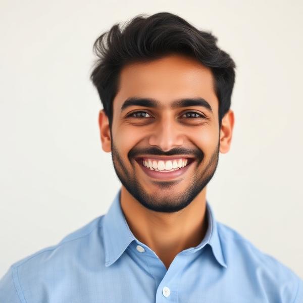 Portrait of Mr. K. Abinav, Batch 2023-25 · JP Morgan Chase & Co. graduate of ICBM-SBE
